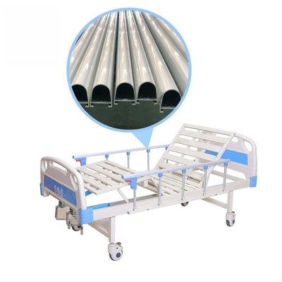 Extruded Aluminum Hospital Beds Armrests Customized Anodized Silver Powder Coated Armrests For Medical & Nursing Beds