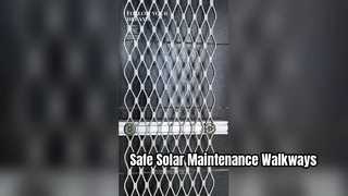 Akses Pemeliharaan PV Aman Aluminium Solar Walkway Kustom