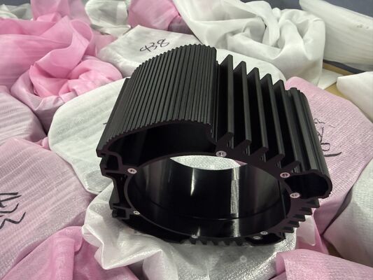 Custom 6063 Aluminum Heat Sink Extrusion Profile OEM CNC Machining Anodized Industrial Heatsink Manufacturer