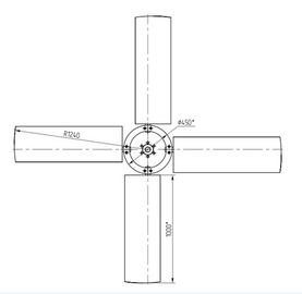 Assembly Parts of Aluminum Extrusion Profile Use for Electric Fan and Air Fan