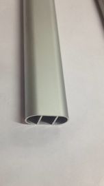 Sand Blasting Natural Anodized Aluminum Oval Tube / 6063 T5 aluminum round pipe