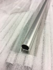 Sand Blasting Natural Anodized Aluminum Oval Tube / 6063 T5 aluminum round pipe