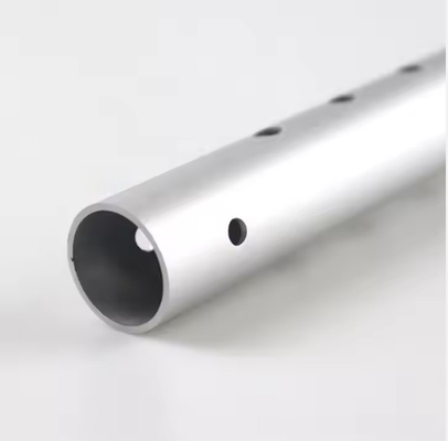 Custom 6061 6063 T5 T6 Anodized Cnc Machining Punched Perforated Aluminium Round Tube Pipe Untuk Retractable Folding Stool