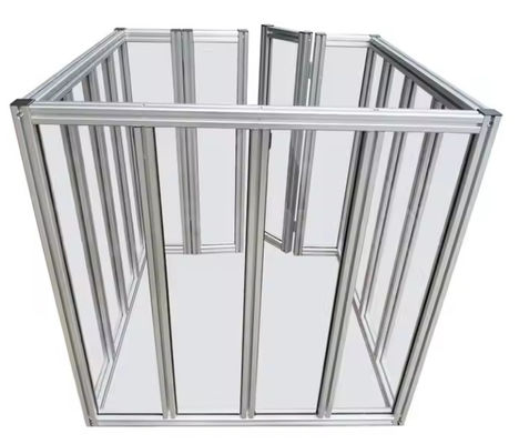 Perfil Aluminium Ekstrusi Industri yang disesuaikan Bingkai 4080 4040 T Slot Profil Aluminium Ekstrusi untuk Sistem Mesin Robot