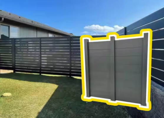 Powder Coating 6063 Modern Aluminium Taman Panel Pagar Privasi Profil untuk Lansekap Luar
